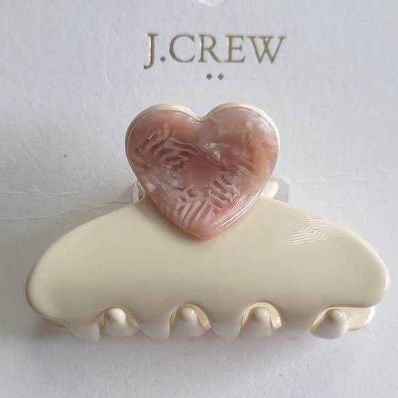 J. Crew Mini Heart Claw Hair Clips Set - Picture 4 of 6